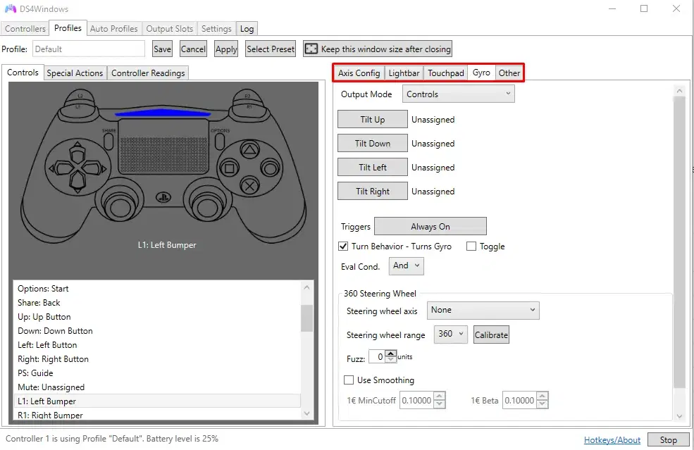 ds4windows kullanımı