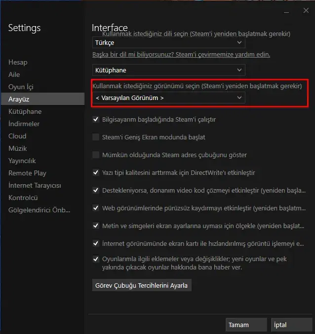 Steam Tema Nasıl Değiştirilir ?