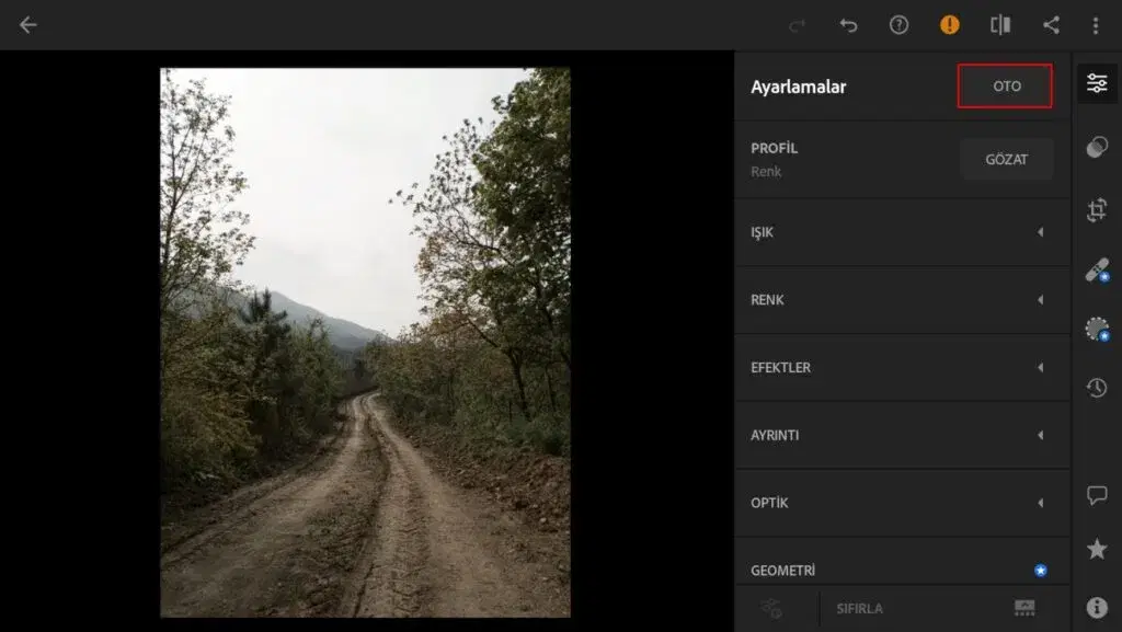 Telefondan Lightroom Kullanımı